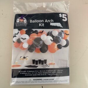 🔹5/$25🔹 Balloon Arch Kit Orange, Black and White (For Halloween) Party. NEW